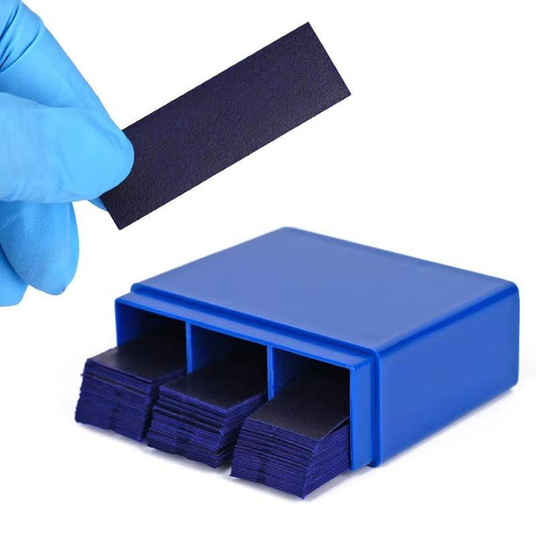 300 Sheets Dental Bite Paper Disposable Dentist Blue/Red Double - Sided Bite Strip Oral Teeth Care Whitening Dentistry Material - Omnara