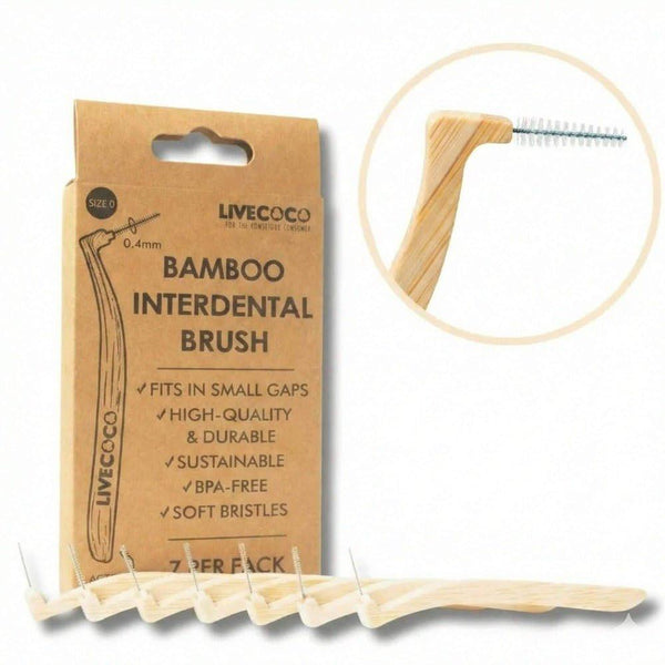 Bamboo Interdental Brushes (Reusable - 7 pack) - Velora