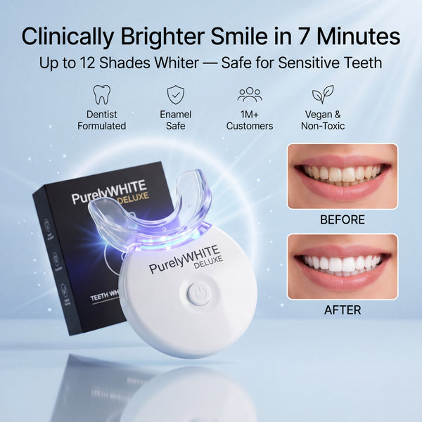 Advanced Teeth Whitening Kit – Whiten Teeth in 7 Minutes | PurelyWHITE Velora
