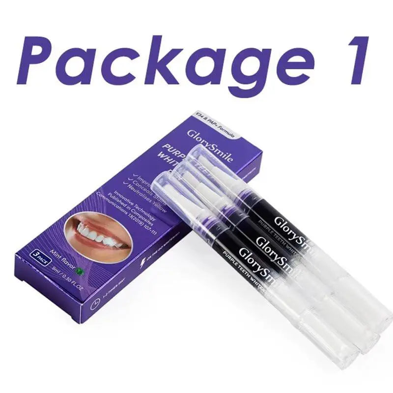 Magical Purple Teeth Whitening Pen Freshing Breath Oral Deep Cleaning Stain Removal Dentifrice Teeth Cleaning Essence Oral Care - Omnara