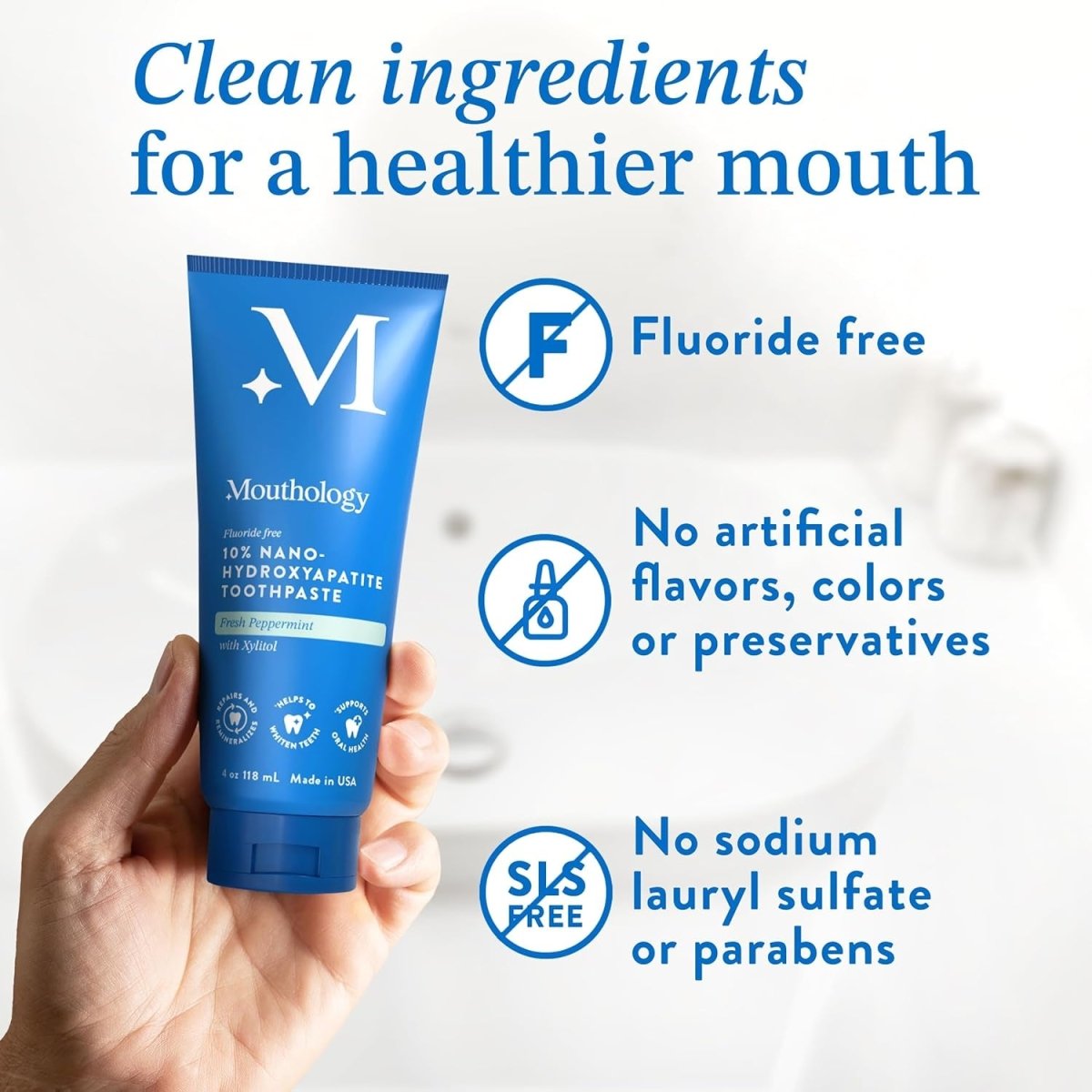 Revitalize Your Smile with 10% Nano Hydroxyapatite Toothpaste - Fluoride - Free, Natural Remineralizing Formula for Sensitive Teeth - Velora