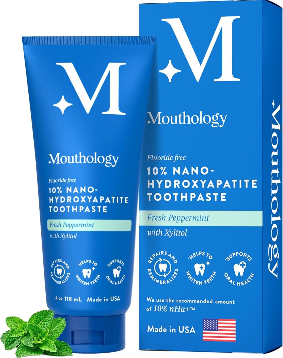 Revitalize Your Smile with 10% Nano Hydroxyapatite Toothpaste - Fluoride - Free, Natural Remineralizing Formula for Sensitive Teeth - Velora