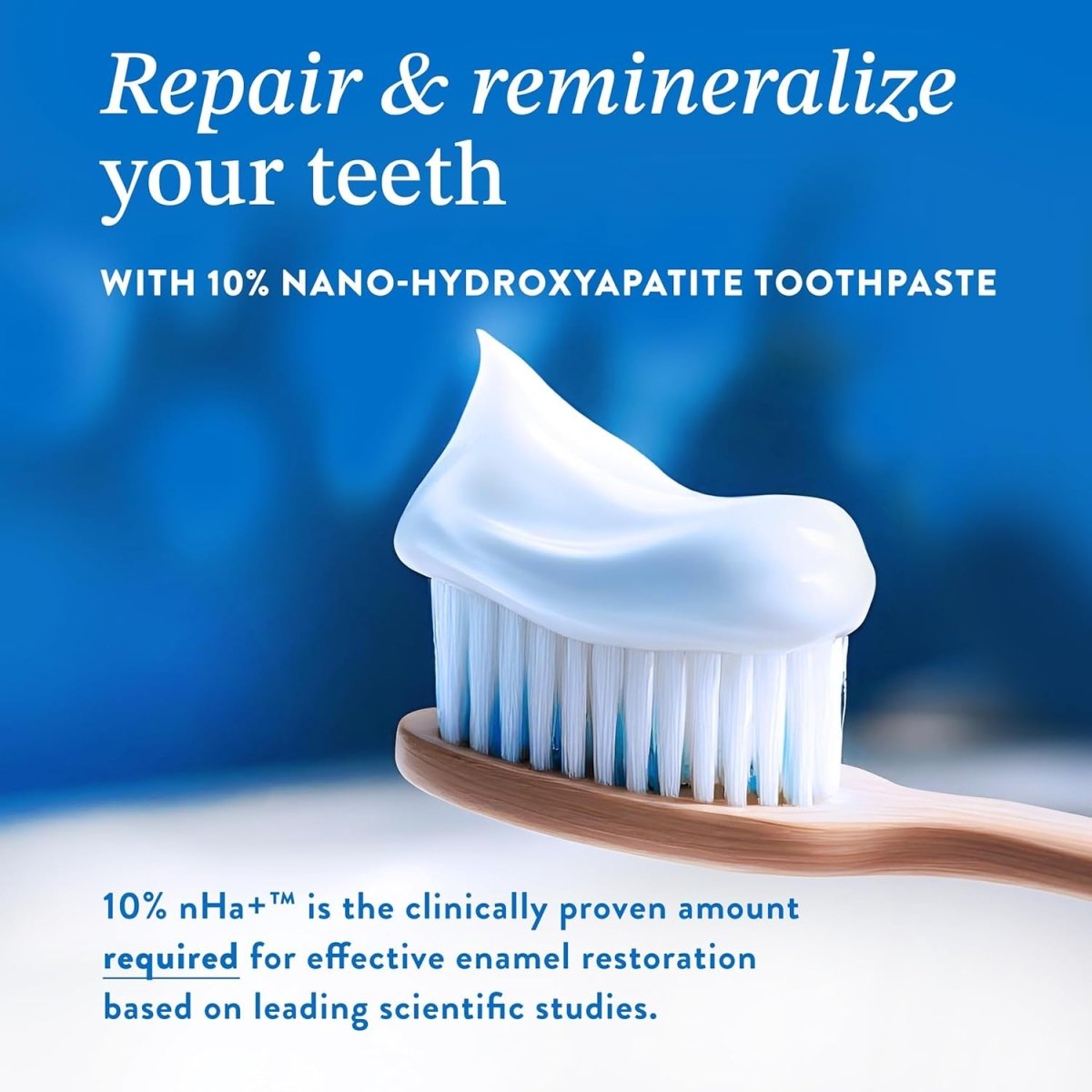 Revitalize Your Smile with 10% Nano Hydroxyapatite Toothpaste - Fluoride - Free, Natural Remineralizing Formula for Sensitive Teeth - Velora