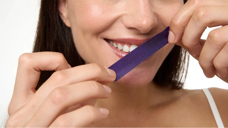 Transform Your Smile with Teeth Brightening Strips - 42 Pack for Sensitive Teeth, Peroxide Free, Easy to Use! - Dr. Dent - OFFICIAL