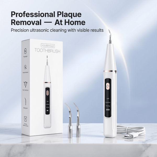 Ultrasonic Plaque & Tartar Remover – Professional Dental Calculus Cleaner Kit | Household - Dr. Dent - OFFICIAL